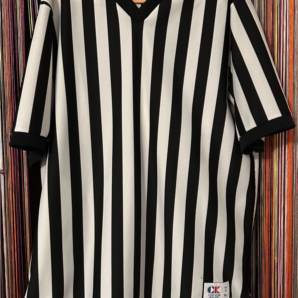 Referee Striped Black and White Men's Shirt